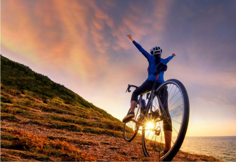 Vélo au bord de mer