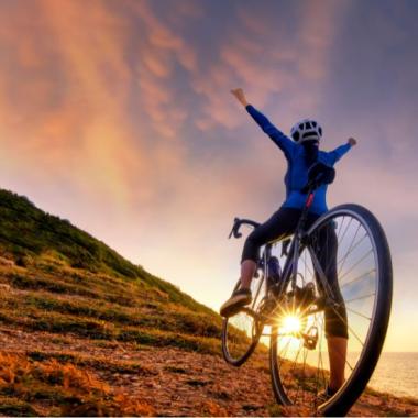 Vélo au bord de mer